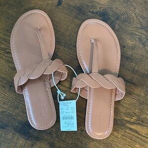 J. Crew Women's Braided Tan Sandals Size 8